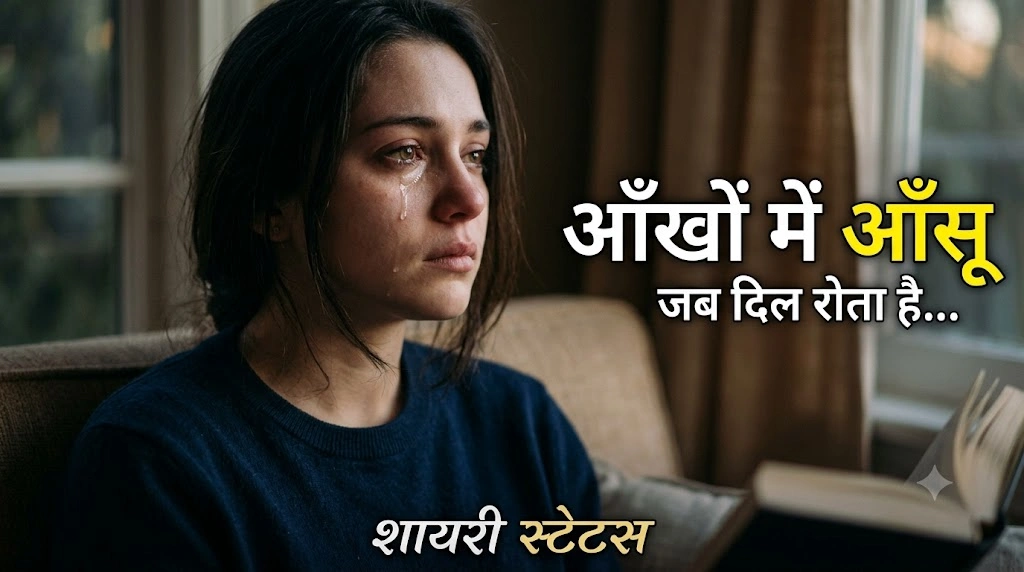Aankhon Mein Aansu Shayari in Hindi
