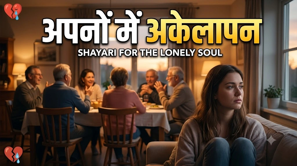 Apno Mein Akelapan Shayari in Hindi: 100+ दर्द भरी तन्हाई शायरी