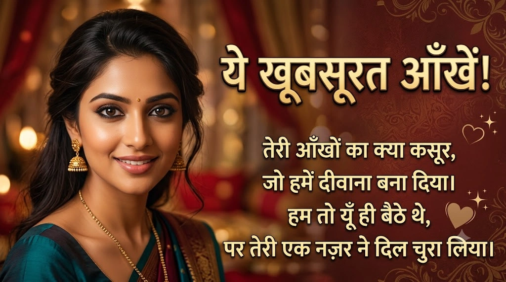 Beautiful Eyes Shayari in Hindi