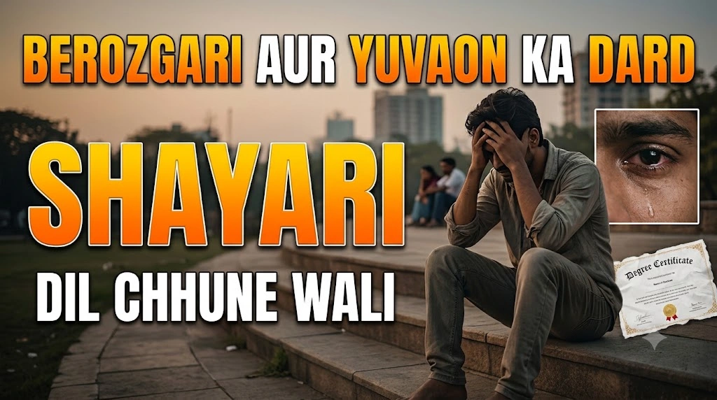 Berozgari Aur Yuvaon Ke Dard Par Shayari in hindi