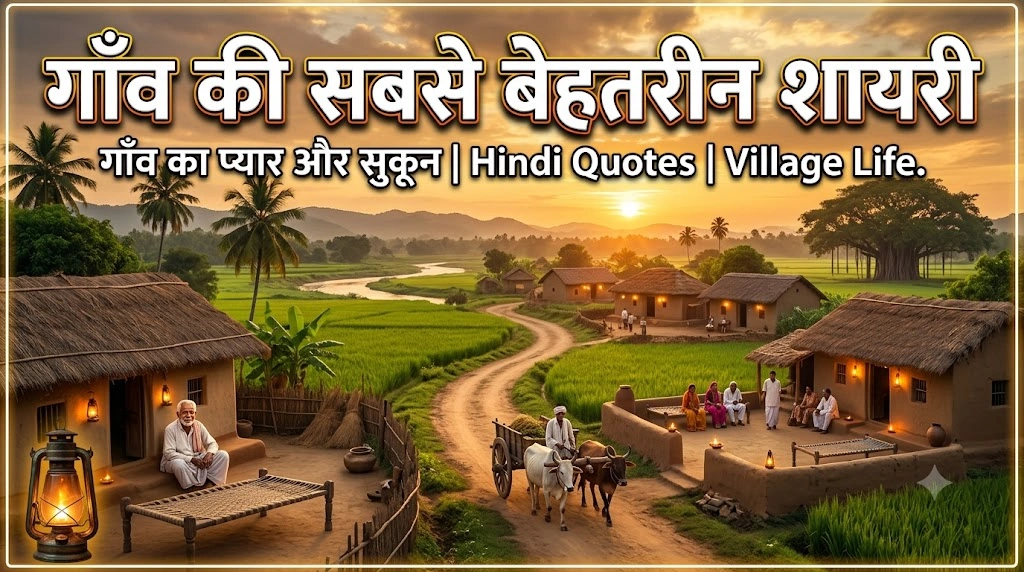 Best Gaon Shayari in Hindi