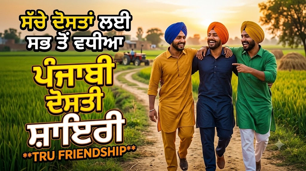 Best Punjabi Dosti Shayari for True Friends