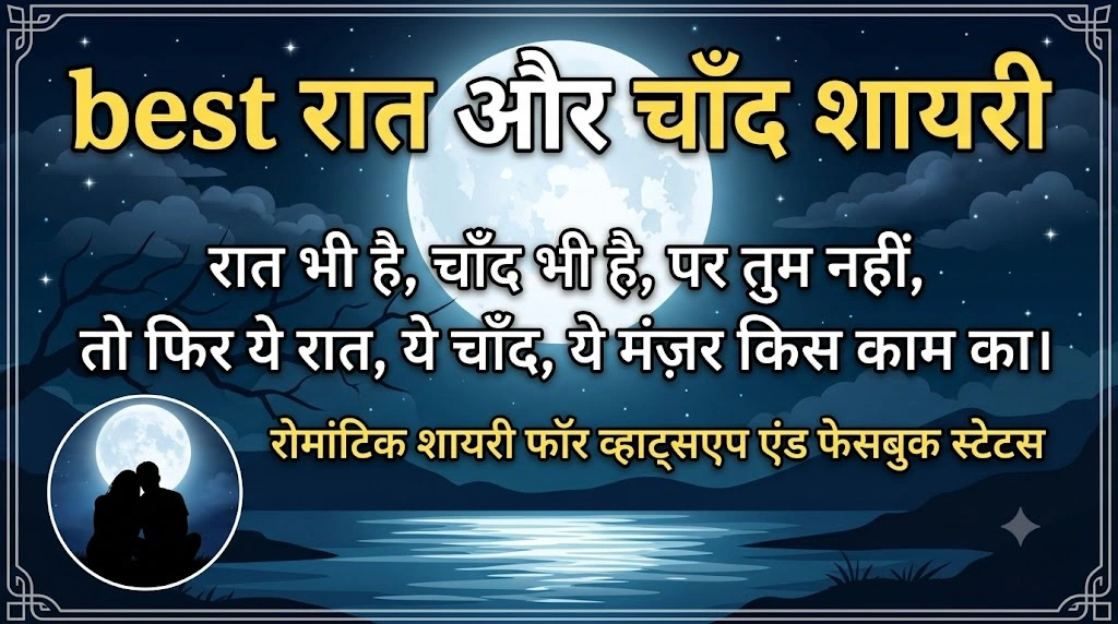 Best Raat Aur Chand Shayari in Hindi