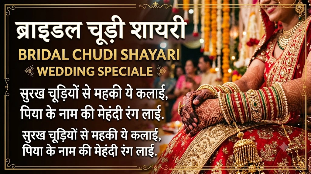 Bridal Chudi Shayari for Wedding in hindi