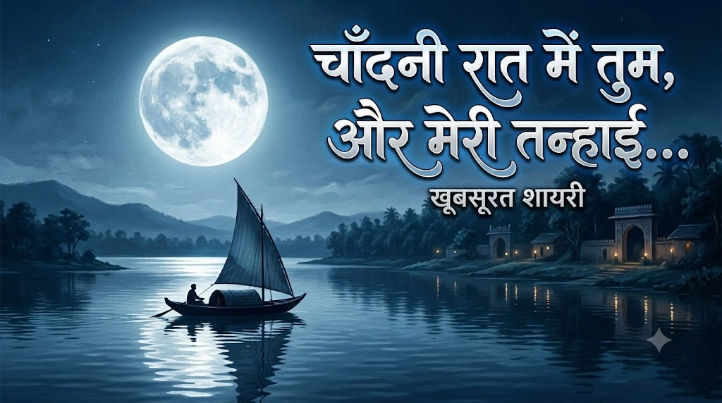 Chandni Raat Shayari in Hindi