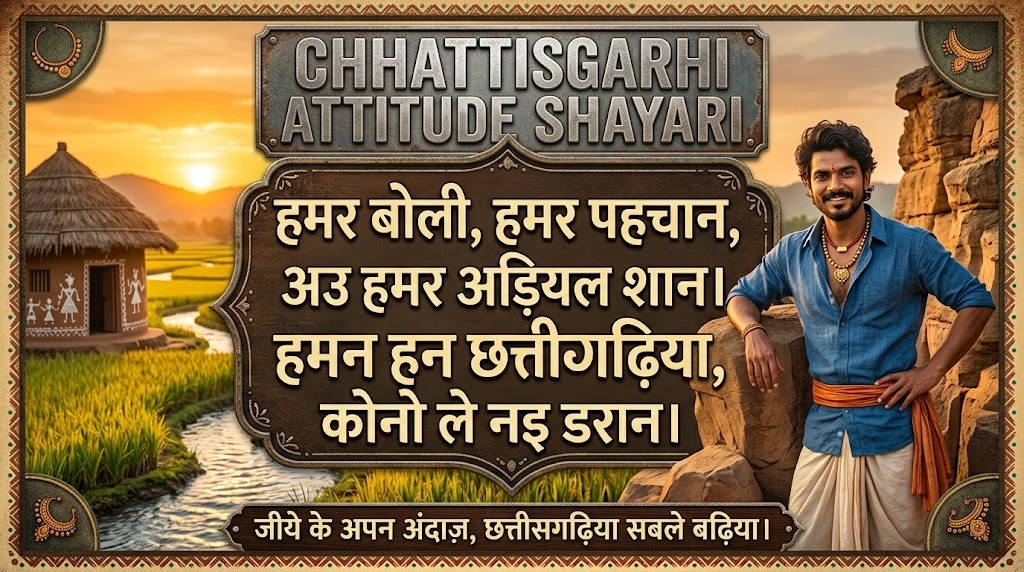 Chhattisgarhi Attitude Shayari in hindi