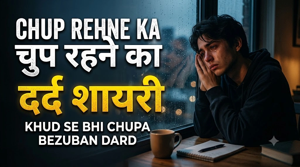 Chup Rehne Ka Dard Shayari in hindi