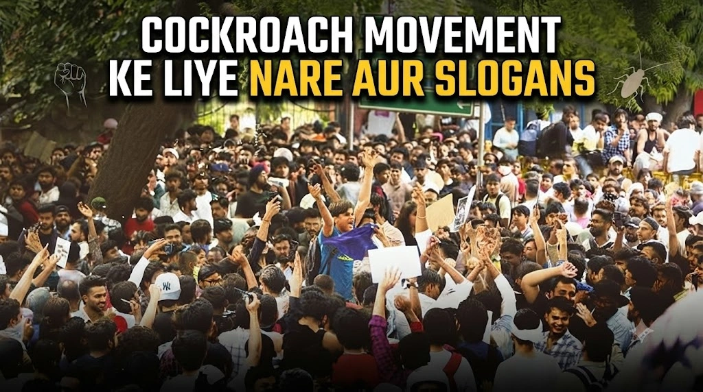 Cockroach Movement Ke Liye Nare Aur Slogans in hindi
