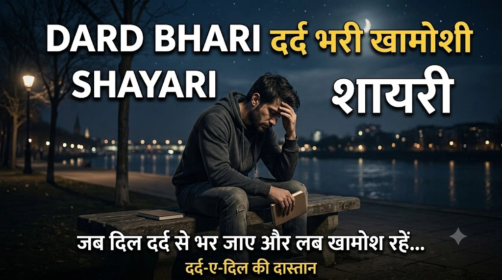 Dard Bhari Khamoshi Shayari in hindi