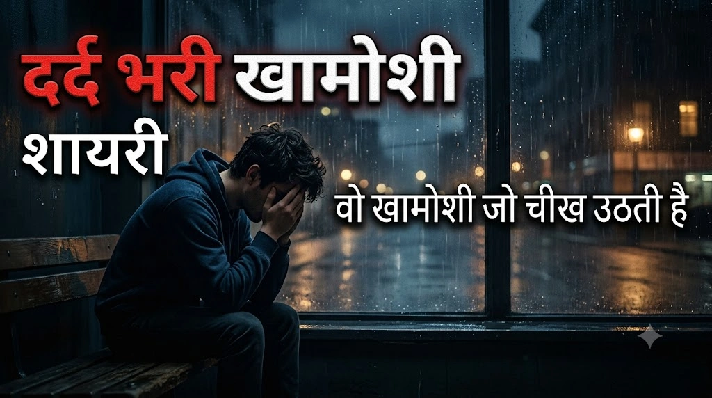 Dard Bhari Khamoshi Shayari in hindi