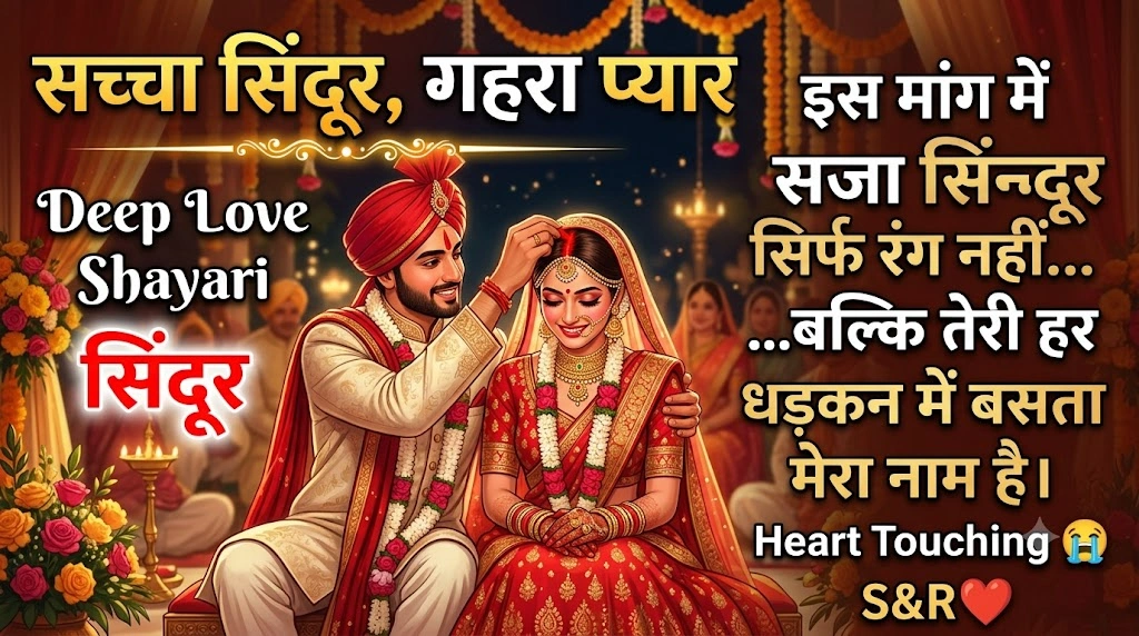 Deep Love Shayari About Sindoor in hindi