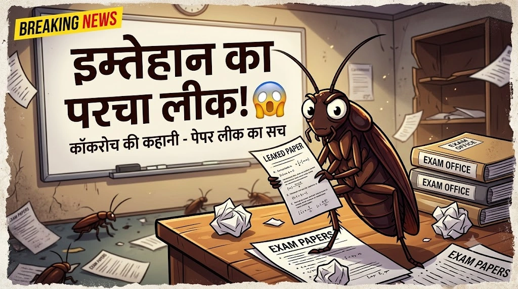 Exam Paper Leak Par Cockroach Shayari in hindi