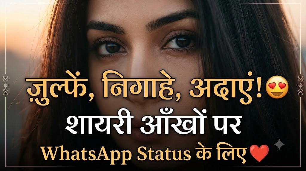 Eyes Shayari for WhatsApp Status in hindi