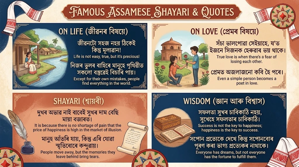 Famous Assamese Shayari & Quotes