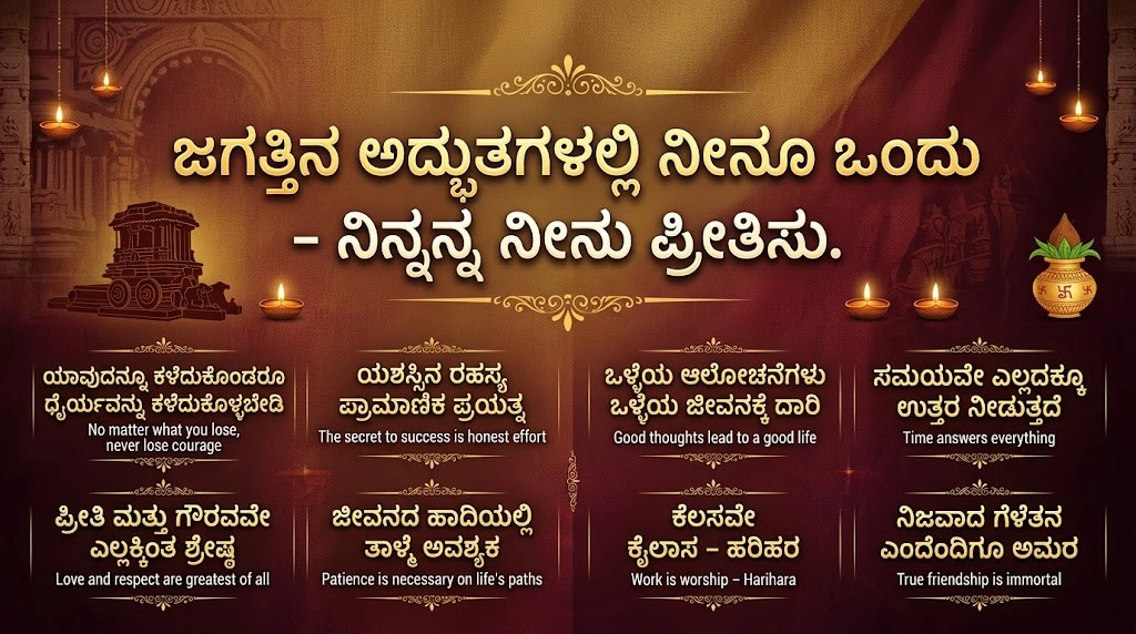 Famous Kannada Shayari and Quotes