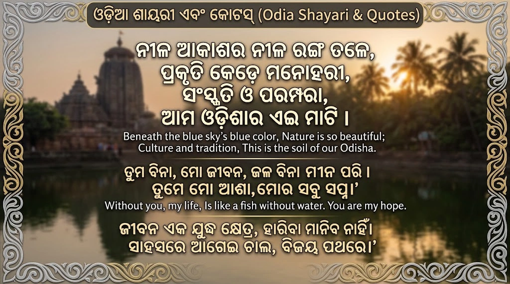 Famous Odia Shayari & Quotes