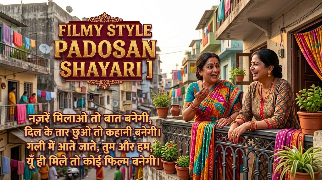 Filmy Style Padosan Shayari in hindi