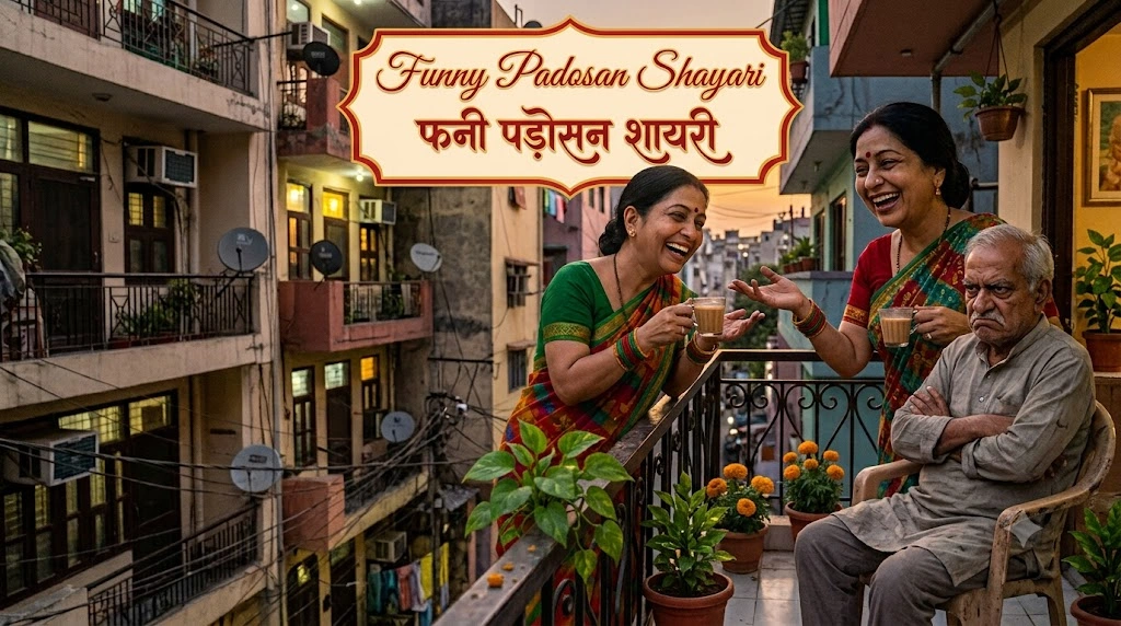 Funny Padosan Shayari in hindi