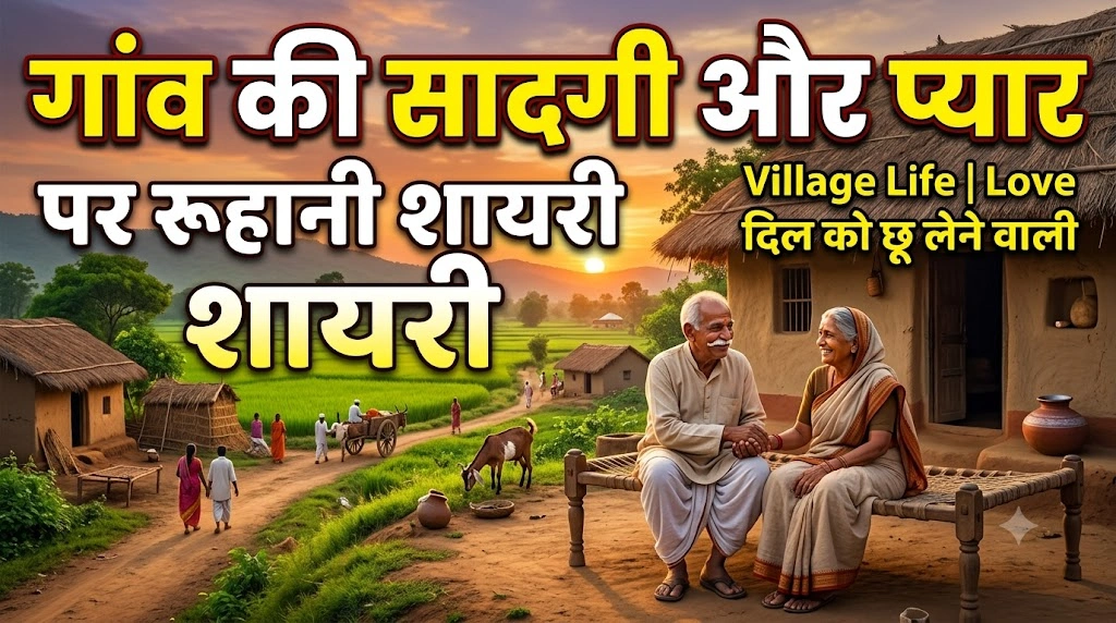 Gaon Ki Simplicity Aur Pyaar Par Shayari in hindi