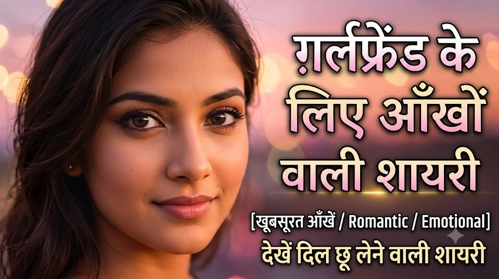 Girlfriend Ke Liye Eyes Shayari in hindi