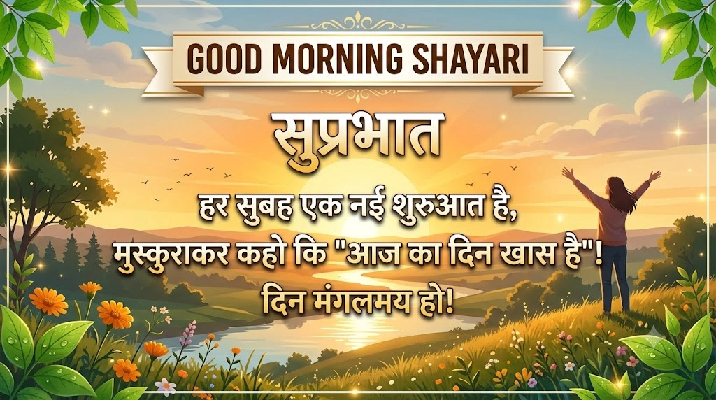 Good Morning Shayari Images for WhatsApp Status