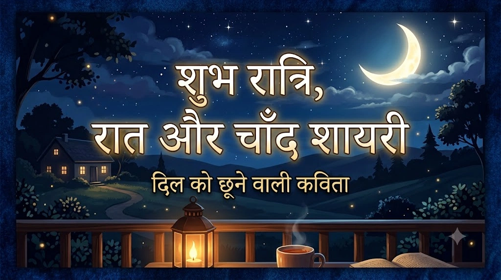 Good Night Raat Aur Chand Shayari in Hindi