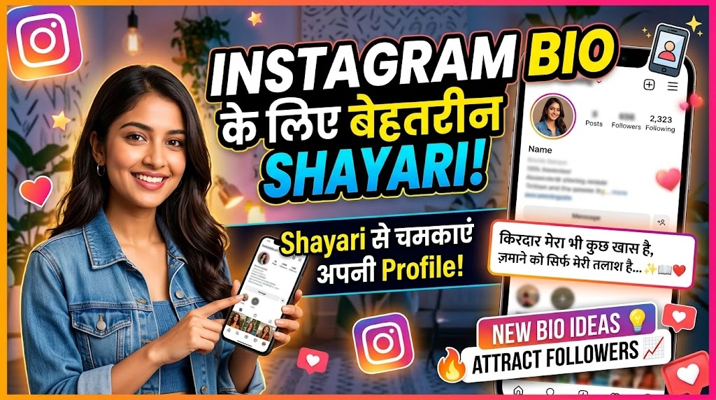 Instagram Bio Shayari in hindi