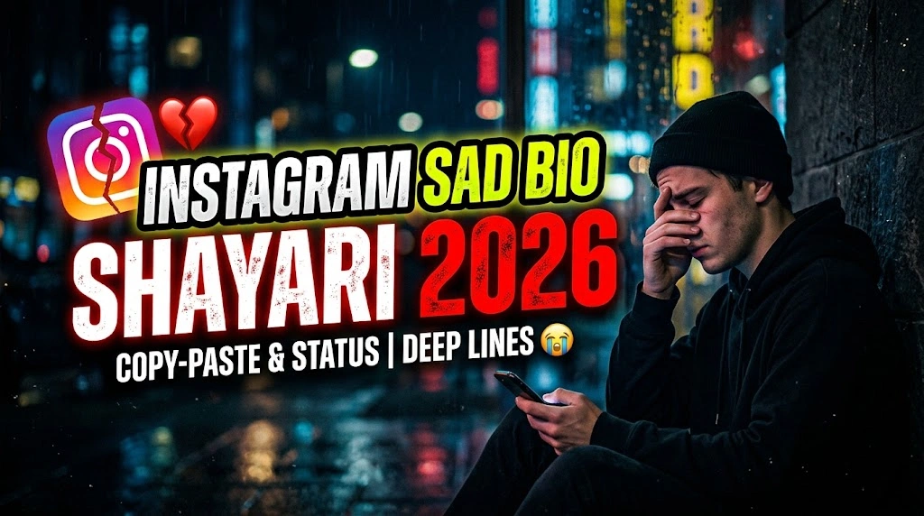 Instagram Sad Bio Shayari in hindi