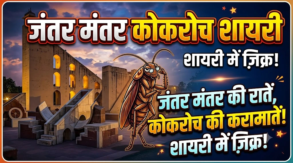 Jantar Mantar Cockroach Shayari in Hindi