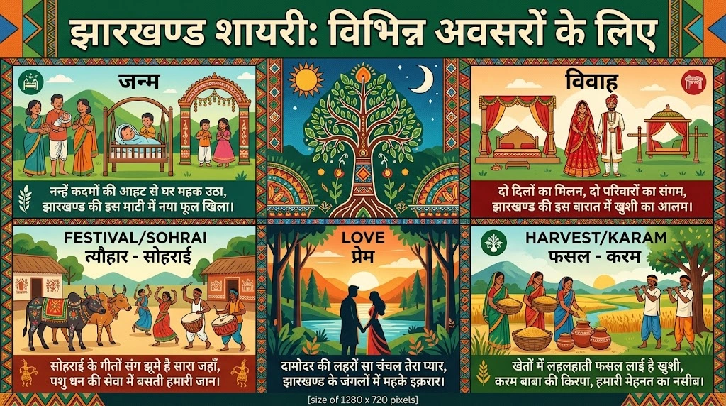 Jharkhand Shayari for Different Occasions in hindi