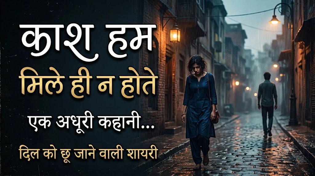 Kaash Hum Mile Hi Na Hote Shayari in hindi