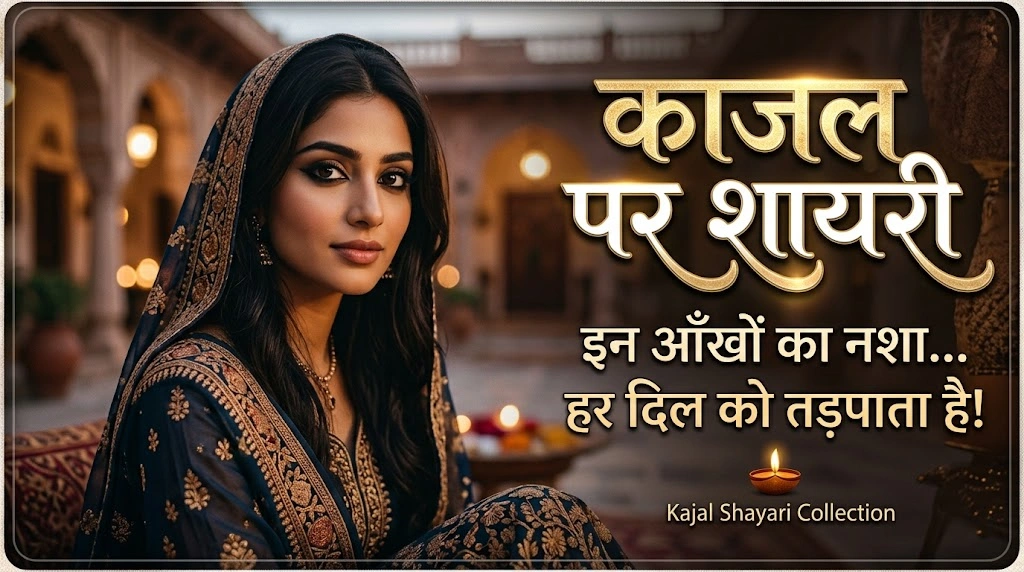 Kajal Shayari: Beautiful Kajal Shayari in Hindi for Love & Romance