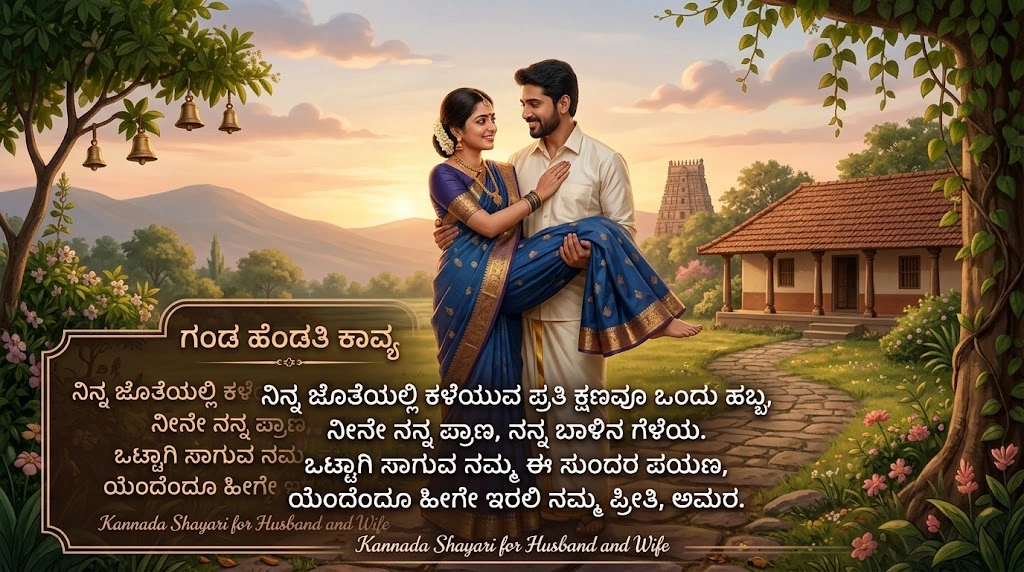 Kannada Shayari for Husband and Wife