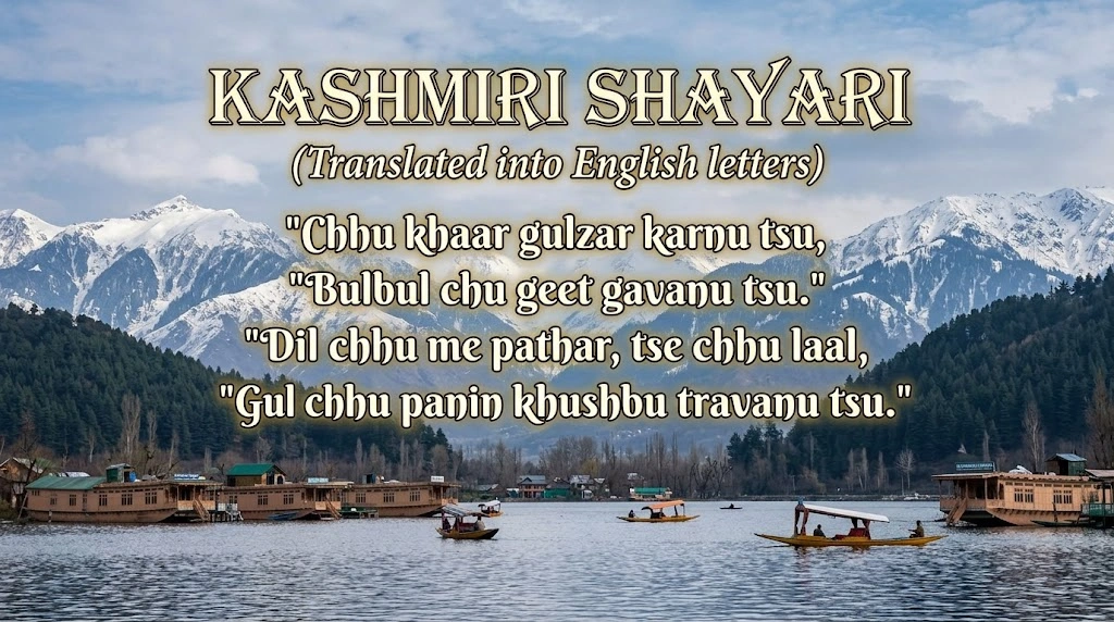 Kashmiri Shayari in English Letters in hindi