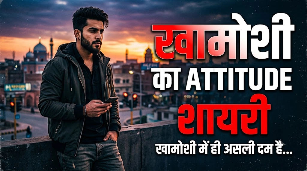 Khamoshi Attitude Shayari in hindi