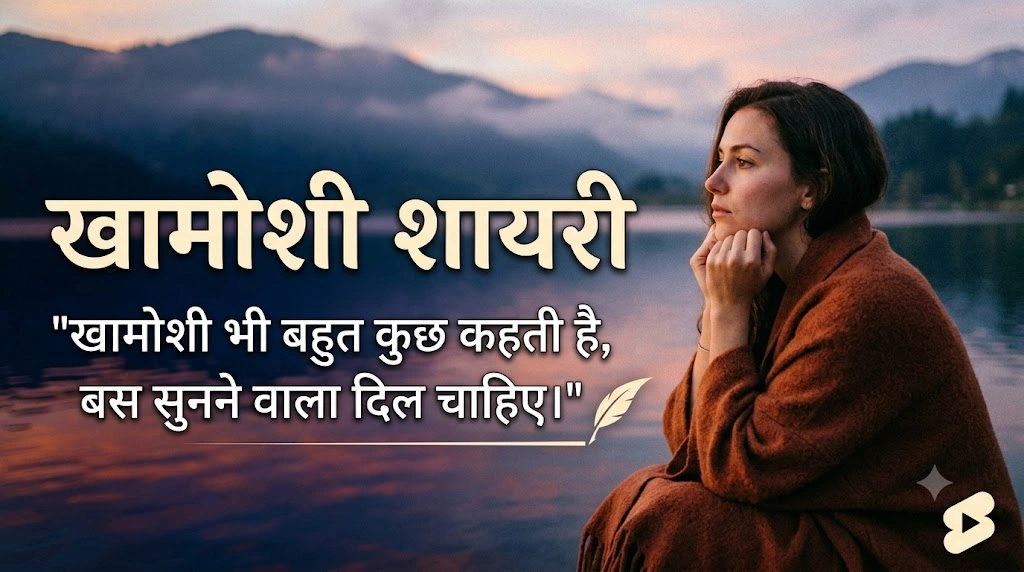 Khamoshi Shayari: 100+ दिल छू लेने वाली शायरियां हिंदी में