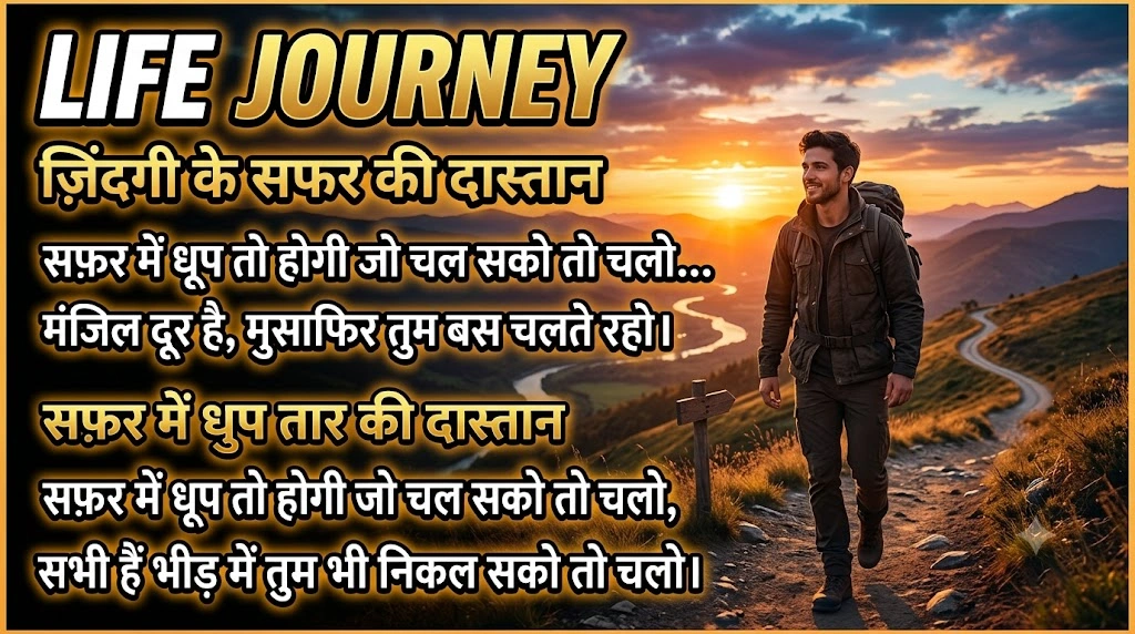 Life Journey Shayari in hindi