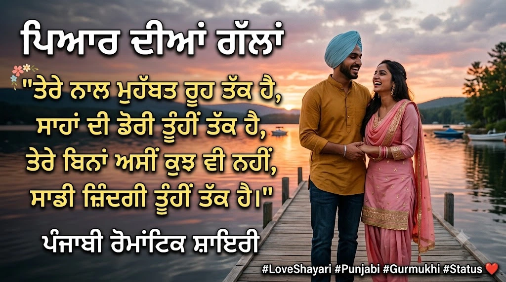 Best Love Shayari in Punjabi Written in Gurmukhi
