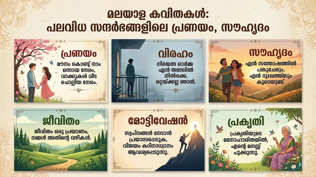 Malayalam Shayari for Different Occasions