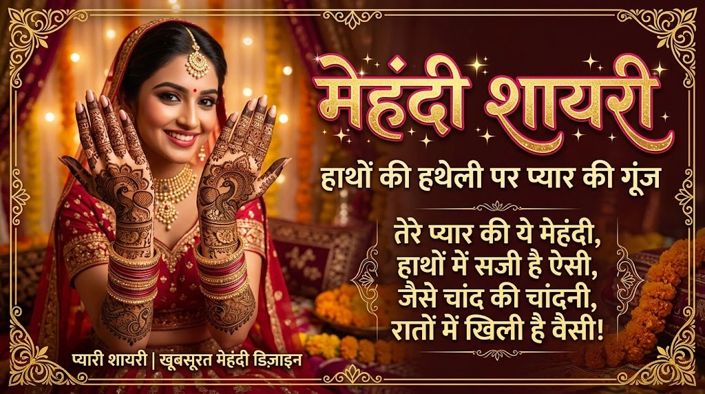 Mehndi Shayari in hindi