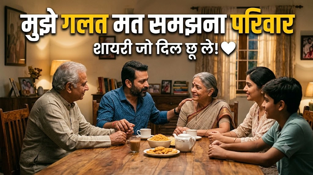 Mujhe Galat Mat Samajhna Shayari for Family 
