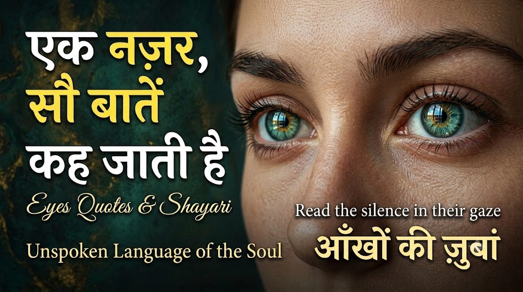 One-Line Eyes Shayari and Quotes in Hindi