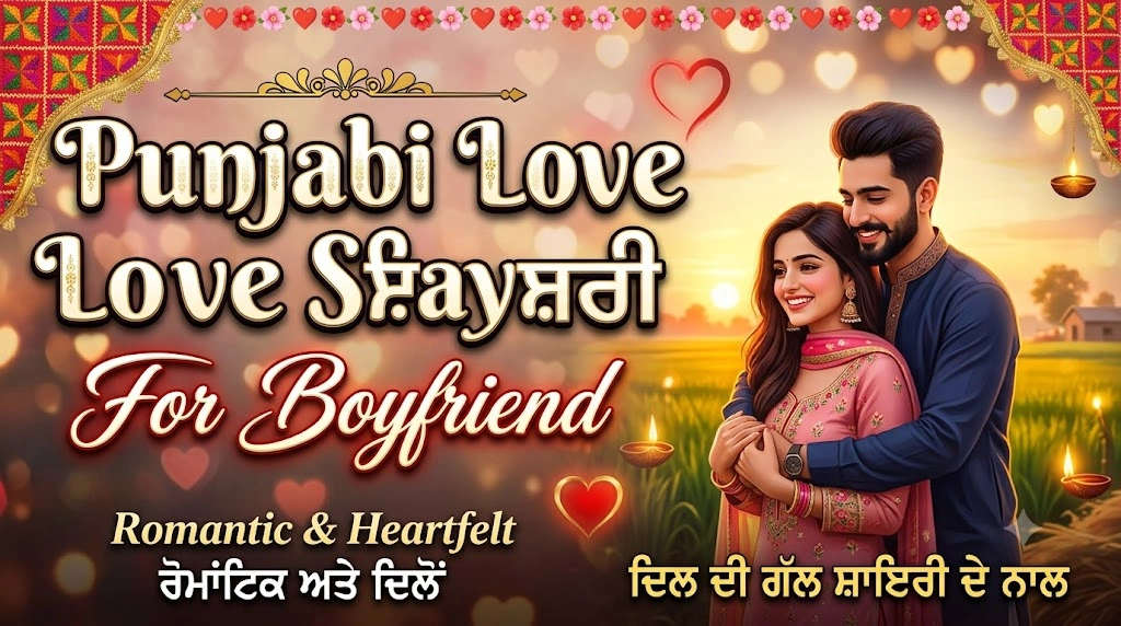 Punjabi Love Shayari for Boyfriend in romantic way
