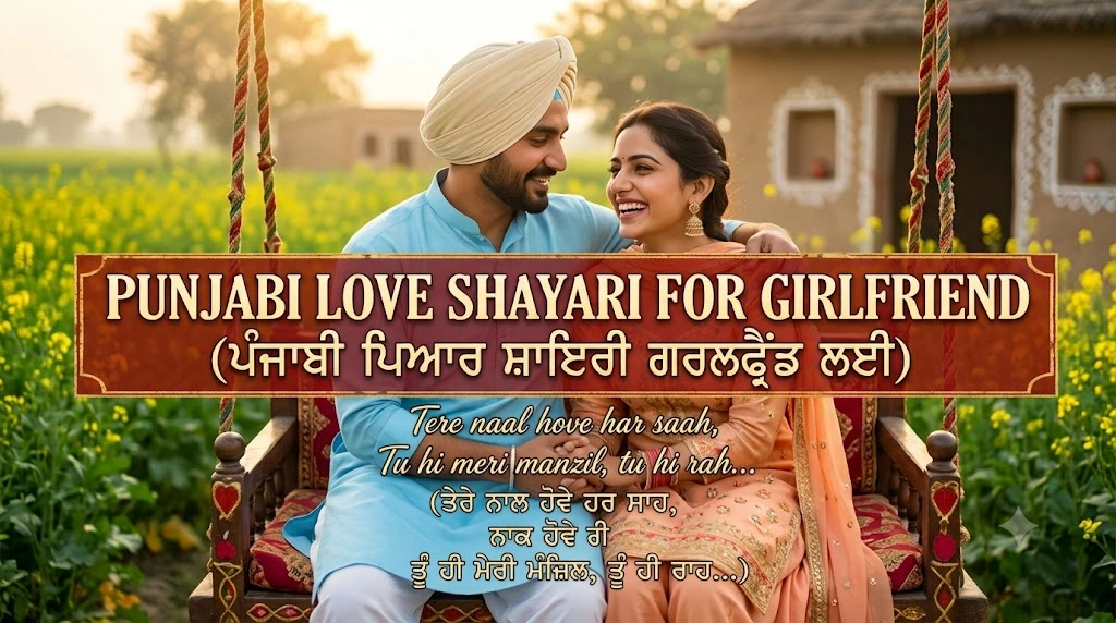 Punjabi Love Shayari for Girlfriend in romantic way