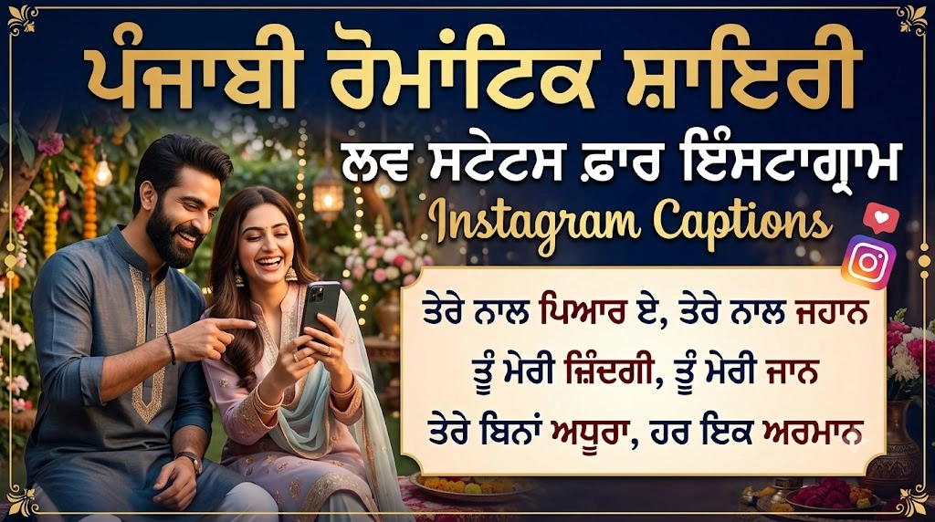 Punjabi Love Shayari for Instagram Captions