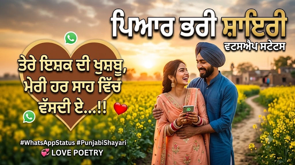 Punjabi Love Shayari for WhatsApp Status in hindi