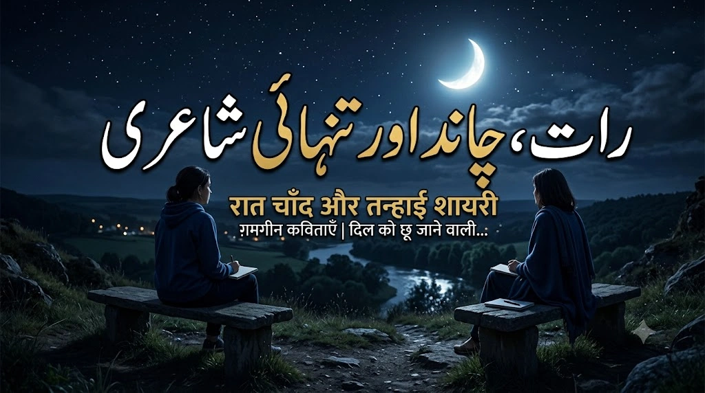 Raat Chand Aur Tanhai Shayari in Hindi