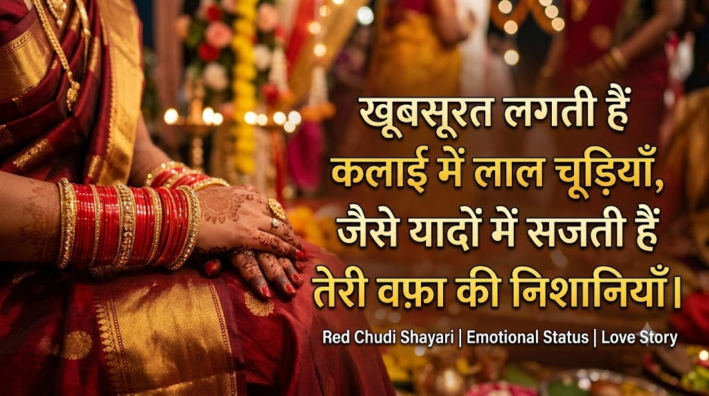 लाल चूड़ी पर शायरी