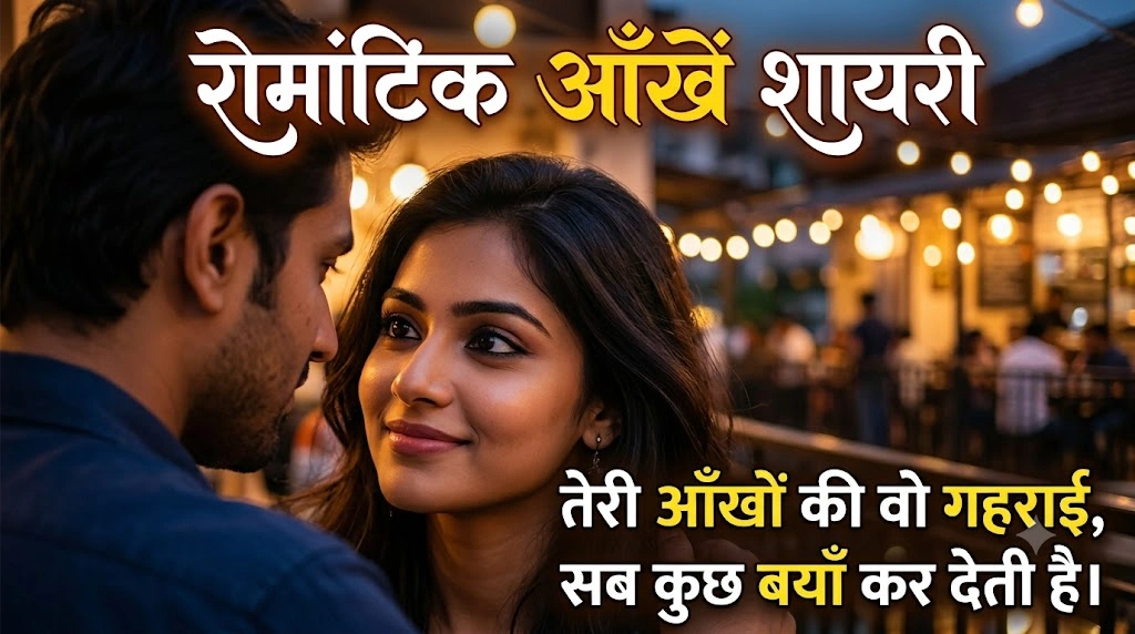 Romantic Eyes Shayari in Hindi