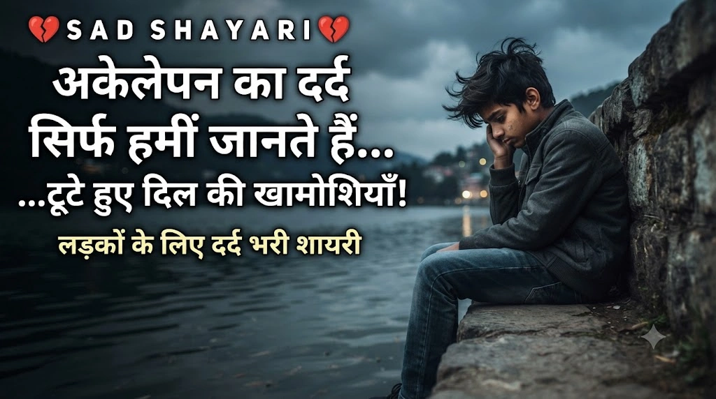 Sad Shayari for Boys in hindi